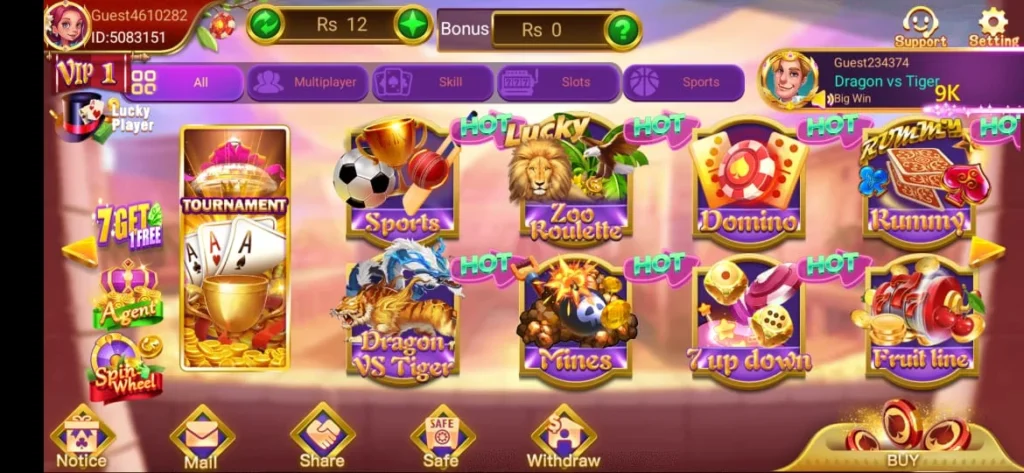 Dragon tiger club Game Collection