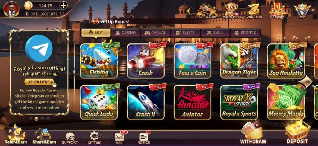 royal x casino game collection